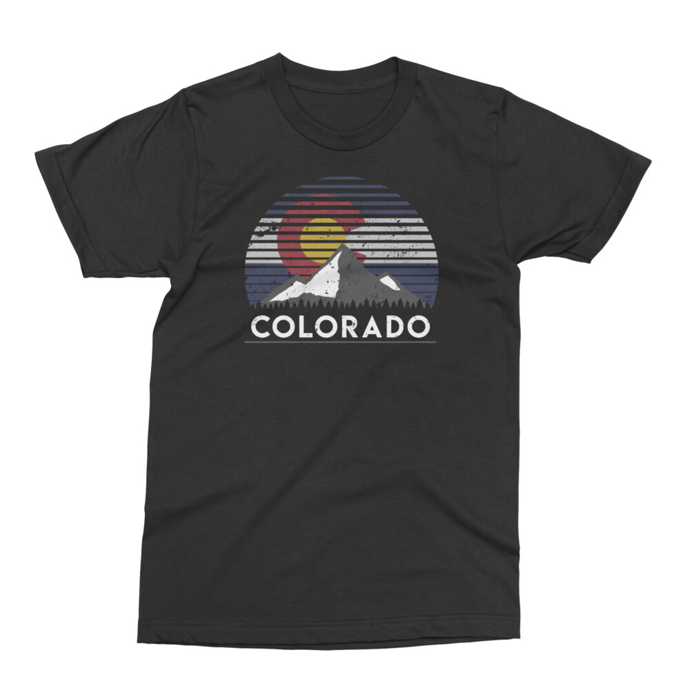 Colorado Flag Mtn Top ® Glazed Tees